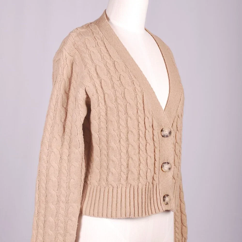 EUC Nasty Gal Cableknit Cardigan, Sz - M - Picture 4 of 6